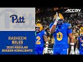 Rasheem Biles 2025 Regular Season Highlights Pitt Linebacker