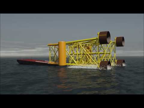 Áo khoác cọc hút - Jacket Launch và Topside Float-over ... Đoạn giới thiệu