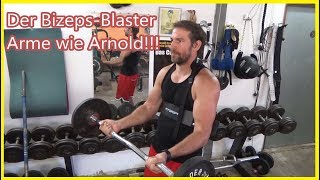 Bestes Bizeps Gerät für Training zu Hause der Bizeps Blaster Arme wie Arnold Armtraining