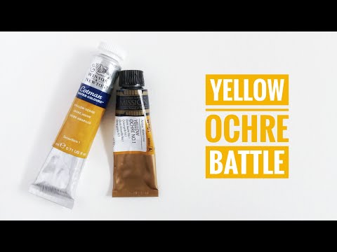 Yellow Ochre Watercolor Comparison