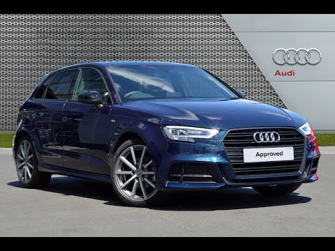 AUDI A3 TFSI S LINE BLACK EDITION BLUE 2018