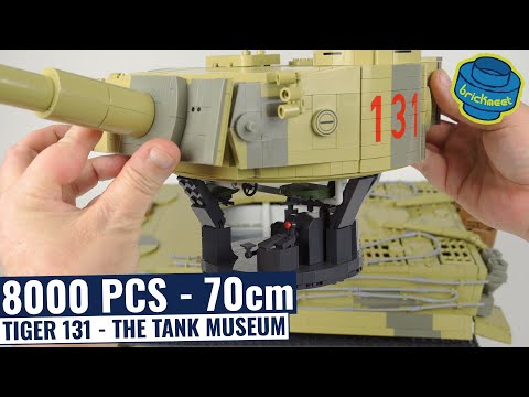 8000pcs- 70cm - Biggest&Most Detailed Tiger 131 Ever - COBI 2801 (Speed Build Review)