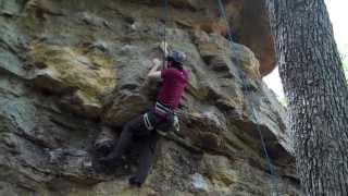 preview picture of video 'Rock Climbing at Mineral Wells state park'