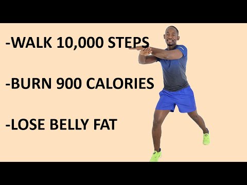 10000 Steps INTENSE Walk at Home Cardio Workout Melt 700 Calories