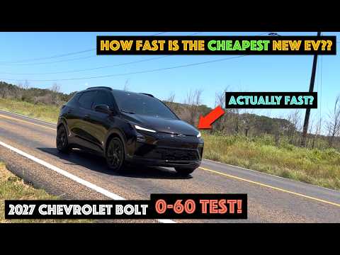 Thumbnail for How Fast is the CHEAPEST New ELECTRIC Car??? | 2027 Chevrolet Bolt 0-60 Test! by Chevrolet, United States, Car, Vehicle