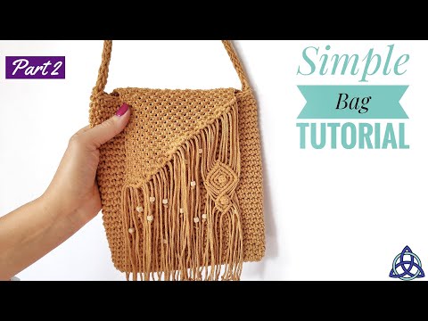 DIY Macrame Bag With Zipper Macrame Wallet for Girls