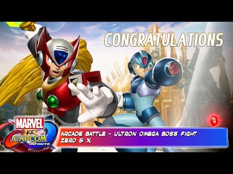 Marvel vs Capcom Infinite - Zero & X vs Ultron Omega End Boss Fight