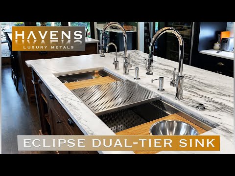 The Eclipse Dual-Tier Sink by Havens | Dishes In Action
