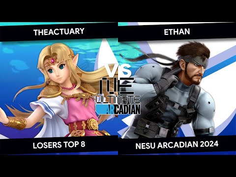 New England Ultimate Arcadian 2024 - TheActuary (Zelda) vs Ethan (Snake) - Losers Top 8