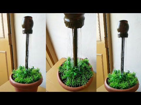 How to make garden fountain very easy