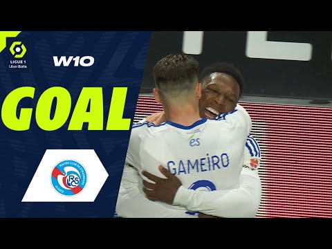 Goal Lebo MOTHIBA (81' - RCSA) STADE RENNAIS FC - RC STRASBOURG ALSACE (1-1) 23/24