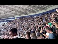 Everton fans sing ‘Spirit of the Blues’ at  Leicester on 8/5/22