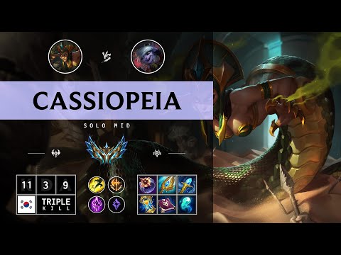 Cassiopeia Mid vs Tristana - KR Challenger Patch 14.14