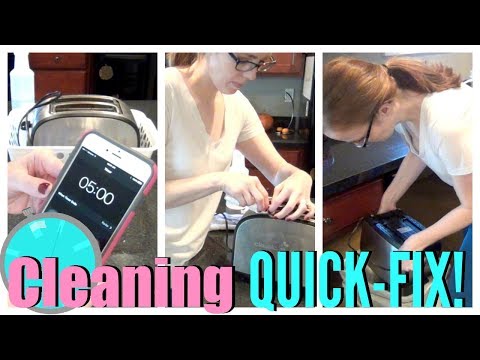 CLEAN WITH ME 2017 // CLEANING MOTIVATION | QUICK 10 MIN. CLEANING QUICK-FIX! Video