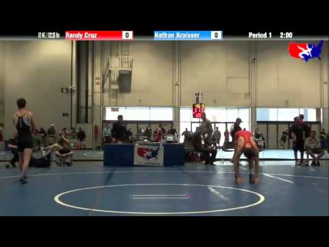 Randy Cruz vs. Nathan Kraisser at 2013 Junior Nationals - FILA - FS