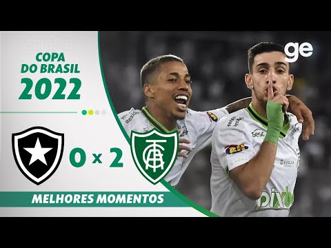 BOTAFOGO 0 X 2 AMÉRICA-MG | MELHORES MOMENTOS | OITAVAS DE FINAL COPA DO BRASIL 2022 | ge.globo