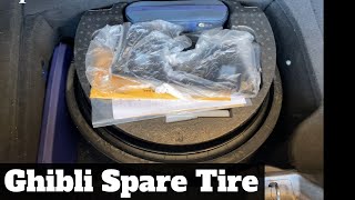 2010 - 2021 Maserati Ghibli Spare Tire Location - How To Remove Change Flat Tire