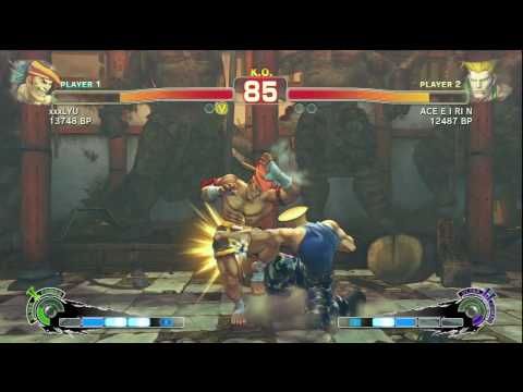 SSF4 - xxxLYU (Adon) VS. ACE E I RI N (Guile)