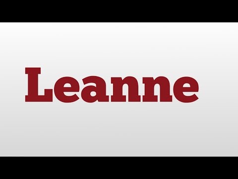 Leanne  meaning and pronunciation
