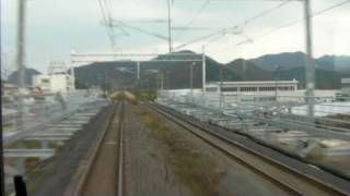 preview picture of video '旧東北本線・前面展望 矢田前駅～野内駅（新駅工事中）Train front view'