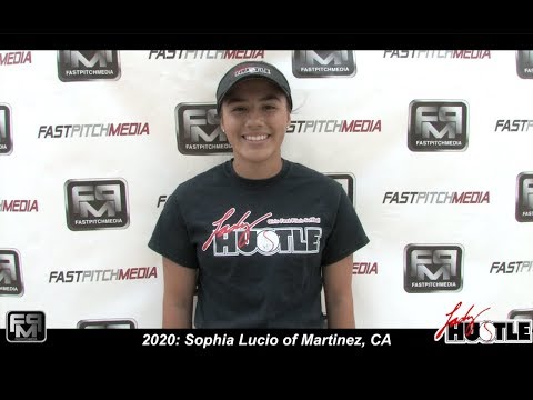 2020 Sophia Lucio Outfield and Pitcher Softball Skills Video - Lady Hustle Scherer