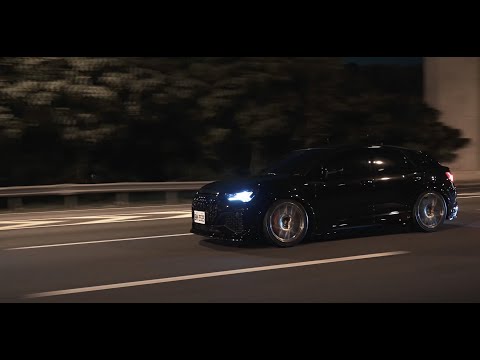 All black Audi RSQ3 Sportback 2021 with Airlift l | Taipei, Taiwan l 4K