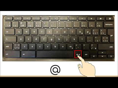 L'arobase sur clavier du Chromebook Acer