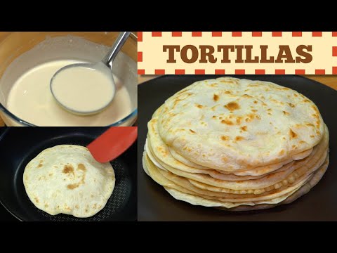 5-Minutes Liquid Dough Tortillas | No Kneading! No Yeast! No Oven! Quick And Easy Tortilla Recipe