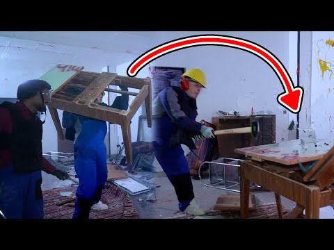 Jordan & Semih ZERSTÖREN das GANZE STUDIO (rage room)