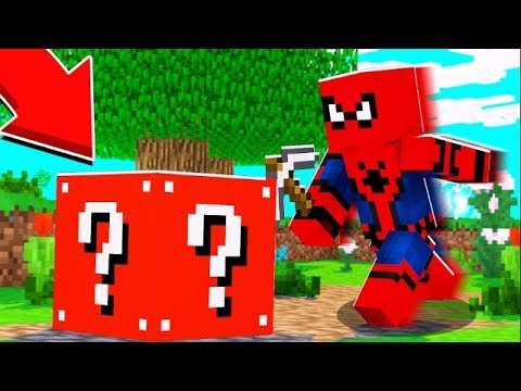 MINECRAFT SPIDERMAN LUCKY BLOCK BEDWARS - MINECRAFT LUCKY BLOCK MOD | JeromeASF