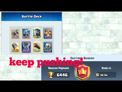 Icebow Trophy Push Gameplays! 6400+ 🏆 - Clash Royale