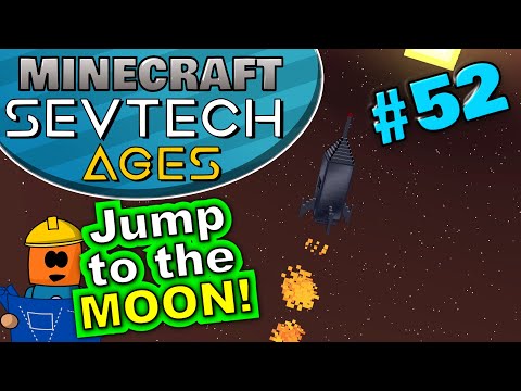 Minecraft - Galacticraft Moon and spacesuit - SevTech Ages #52