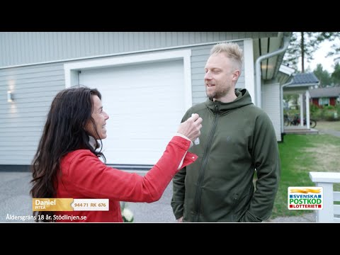 Förvirring förvandlas till glädje för Daniel i Piteå när Magdalena dyker upp - Postkodlotteriet
