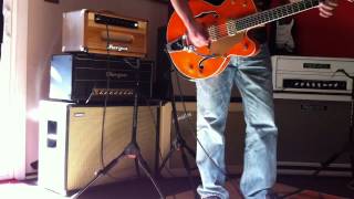 Video thumbnail for Gretsch 6120-60 demo with Fargen Blackbird VS2 custom by tonemaster1
