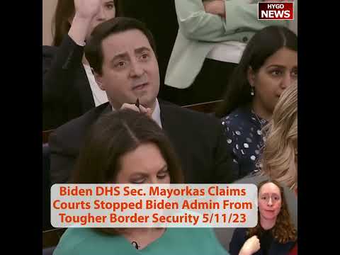 Mayorkas Claims Courts Stopped Biden Admin From Tougher Border Security