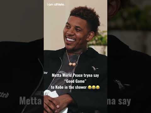 Metta World Peace found Kobe in the shower just to say “Good Game” 😂😂💀💀