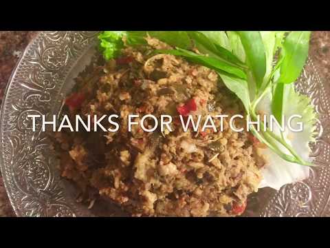 How To Make Tamarind Paste With Smoked Fish Powder ( Bok Em Blerng )