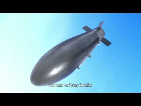 The v1 flying Bomb Hitler's secret weapon WW2 nation 