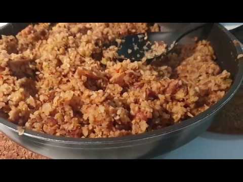 Hajdinska kaša sa gljivama/Buchweizen mit Pilzen/