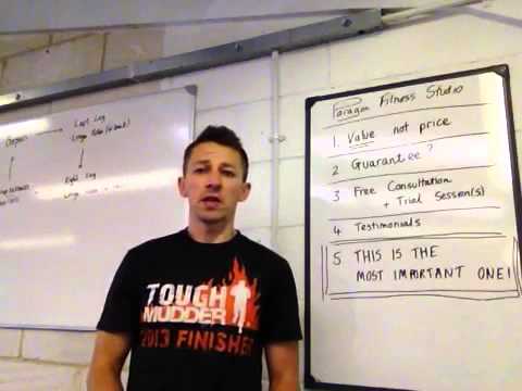 Paragon Fitness Studio video.