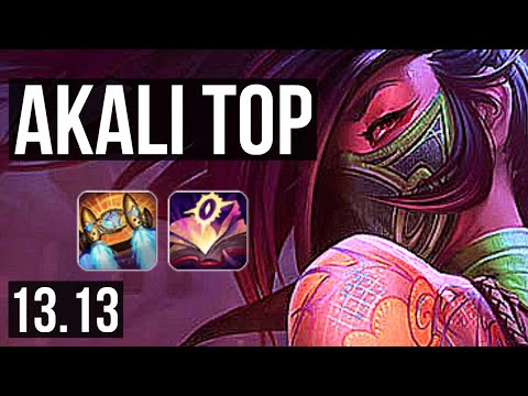 AKALI vs DARIUS (TOP) | 9/0/1, 8 solo kills, Legendary, 500+ games | EUW Master | 13.13