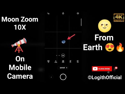 Super Moon Zoom 10X On Mobile Camera From Earth 🔭🌝On OPPO F15🔥PRO Expert 4K! LogithOfficial #shorts
