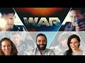 WAR | Trailer Reaction by Europeans | Hrithik Roshan | Tiger Shroff | Vaani Kapoor