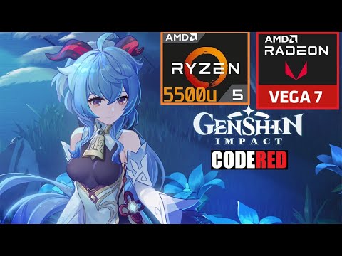 Genshin Impact - Ryzen 5 5500u - Vega 7 - 8GB RAM (FPS Test)