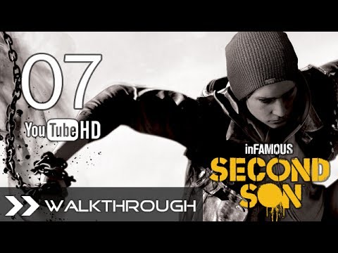 Infamous Second Son Walkthrough - Evil - Part 7 (Fight Intolerants - Delsin & Fetch Kissing Scene)