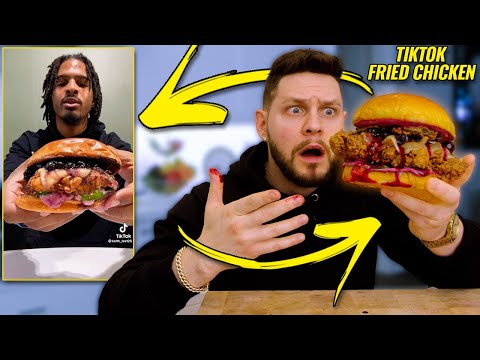 Making The VIRAL TikTok Blueberry Fried Chicken Sandwich! (It's INCREDIBLE)