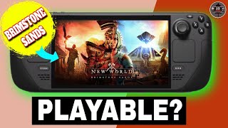 Steam Deck - New World Brimstone Sands - Is It Playable? Level 1-5
