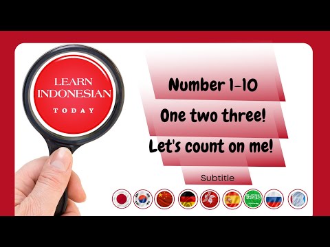 Learn Indonesian About Number 1 - 10 | Easy Indonesian Number