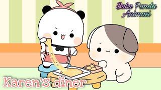 Download lagu When Bubu became a waiter at Karen's diner || Bubu Panda Animation mp3