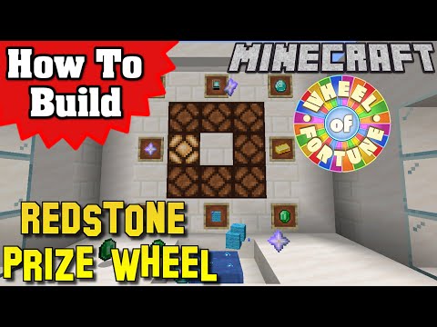 TrackKing25 - How to build a Redstone PRIZE WHEEL of FORTUNE in Minecraft 1.16/1.16.3 (Tutorial)